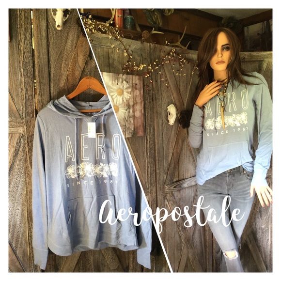 Aeropostale Tops - Aeropopostale/NWT Aero logo hooded tee